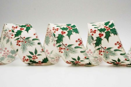 Wstążka z jagodami i liśćmi ostrokrzewu - Wstążka z jagodami i liśćmi ostrokrzewu